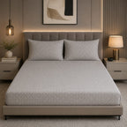 Glitter bedding - Royal Beige Heritage Damask 100% Cotton Bedsheet Set | Premium Floral Motif