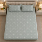 Glitter bedding - Sage Green Heritage Damask 100% Cotton Bedsheet Set Premium Floral Motif