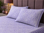 Lavender Diamond Quilted 100% Cotton Bedsheet