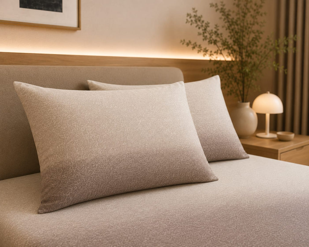 Ombre - Champagne Dusk Ombre Premium Flat Bedsheet set with 2 pillowcases - 100% cotton