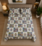 Jhumka - Heritage Tulip Mosaic 100% Cotton Bedsheet